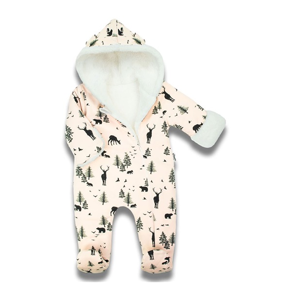 Winter infant jumpsuit Nicol Bambi, size 56 (0-3m)