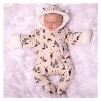 Winter infant jumpsuit Nicol Bambi, size 56 (0-3m)