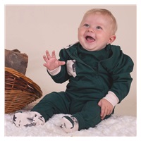 Baby sweatpants Nicol Bambi green, size 56 (0-3m)