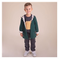 Reversible baby hoodie with hood Nicol Bambi, size 74 (6-9m)