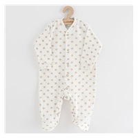 Baby Jumpsuit New Baby Classic II stars beige, size 56 (0-3m)