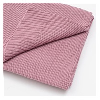 Bamboo knitted blanket New Baby 100x80 cm pink