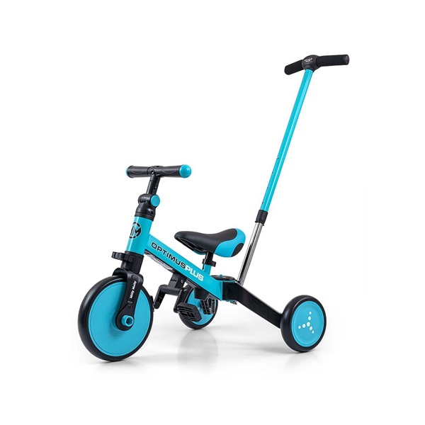 Milly Mally Optimus Plus 4in1 tricycle with guide bar blue