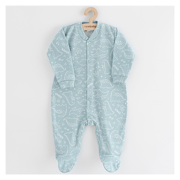 New Baby Classic II baby jumpsuit dino mint, size 68 (4-6m)