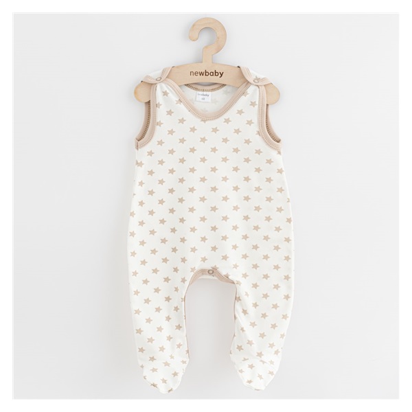 New Baby Classic II baby onesies stars beige, size 50