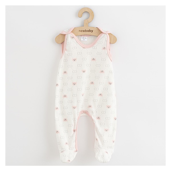 New Baby Classic II baby onesies teddy bear pink, size 50