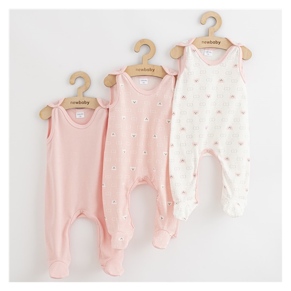 Baby onesies New Baby Classic II Girl 3pcs pink, size 50