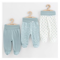 New Baby Classic II Uni 3pc baby onesies mint, size 62 (3-6m)