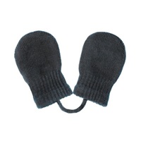 Children's winter gloves New Baby graphite, size 56 (0-3m)