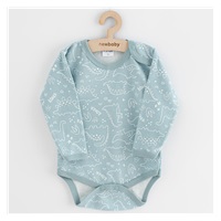 Baby body New Baby Classic II dino mint, size 74 (6-9m)