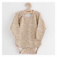 Baby body New Baby Classic II dino beige, size 74 (6-9m)