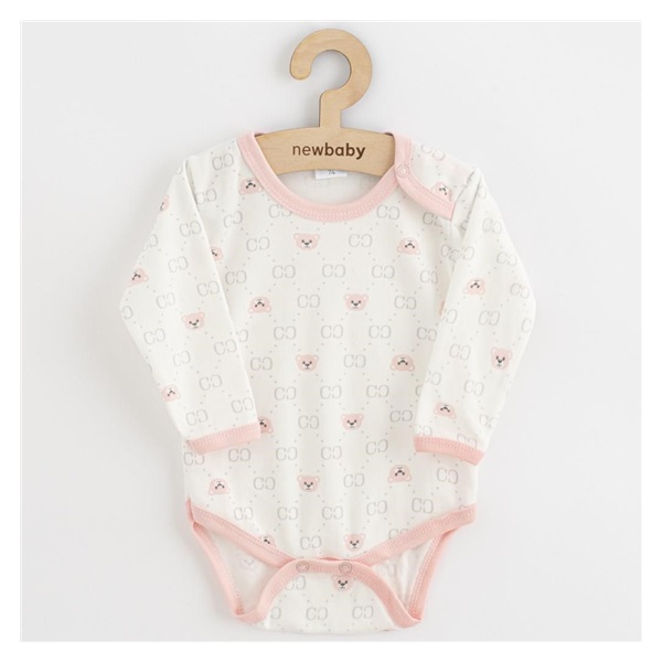 Baby body New Baby Classic II teddy bear pink, size 80 (9-12m)