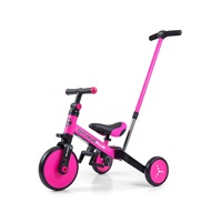 Milly Mally Optimus Plus 4in1 tricycle with guide bar pink