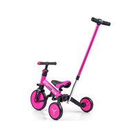 Milly Mally Optimus Plus 4in1 tricycle with guide bar pink