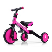 Milly Mally Optimus Plus 4in1 tricycle with guide bar pink