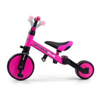 Milly Mally Optimus Plus 4in1 tricycle with guide bar pink