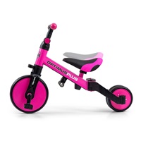 Milly Mally Optimus Plus 4in1 tricycle with guide bar pink