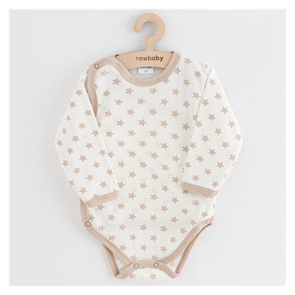 New Baby Classic II baby full body with stars beige, size 50