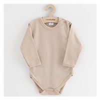 New Baby Classic II full-zip baby bodysuit light beige, size 50