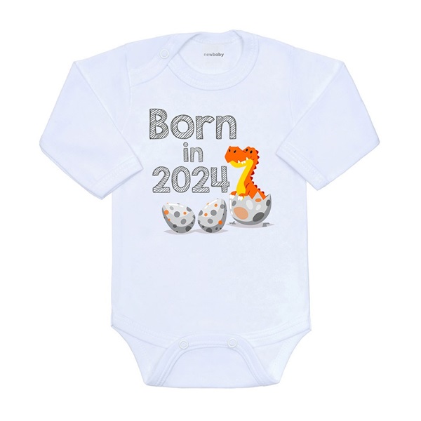 Body printed with New Baby Born in 2024 dinosaur, size 62 (3-6m)