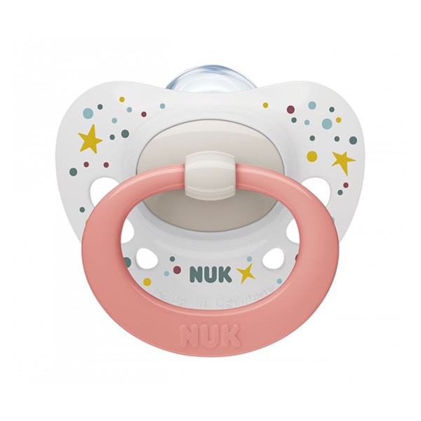 NUK Signature Soother 0-6m Peach White, size 0-6 m