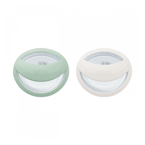 NUK MommyFeel Soother 0-9m 2 pcs green and white