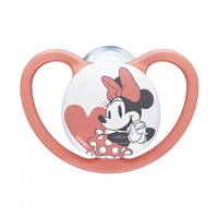 Space NUK 0-6m Disney Mickey Mouse Soother Red, size 0-6 m