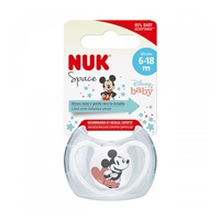 NUK Space NUK 6-18m Disney Mickey Mouse Soother Red, size 6-18 m