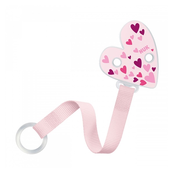 NUK pacifier ribbon pink