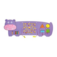 Wooden sensory manipulation board Viga hippo
