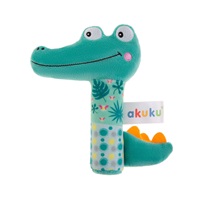 Baby Whistling Plush Toy with Rattle Akuku Crocodile