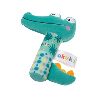 Baby Whistling Plush Toy with Rattle Akuku Crocodile