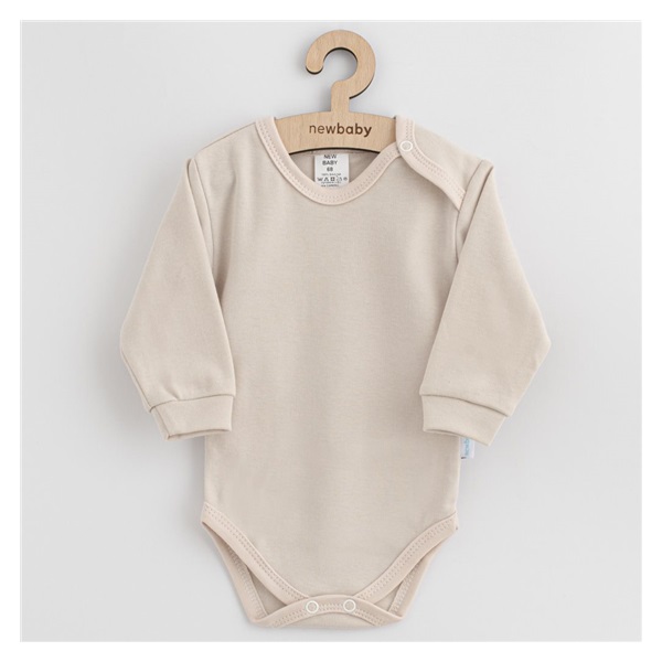 New Baby Casually Dressed Cotton Baby Bodysuit Beige, size 56 (0-3m)