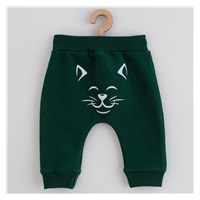 Baby Sweatpants and Sweatshirt New Baby Animals Cat green, size 62 (3-6m)