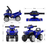 Baby Scooter with Sound Quad Bike Milly Mally Monster Navy