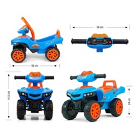 Baby Scooter with Sound Quad Bike Milly Mally Monster Blue