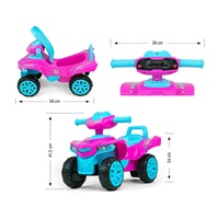 Baby Bouncer with Sound Quad Bike Milly Mally Monster Pink