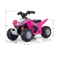 Milly Mally Honda ATV Electric Quad Bike Pink