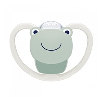 Space NUK 0-6m frog pacifier, size 0-6 m