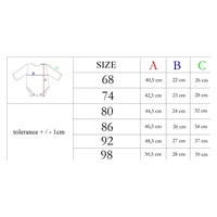 Baby cotton bodysuit with side fastening Nicol Olaf, size 62 (3-6m)