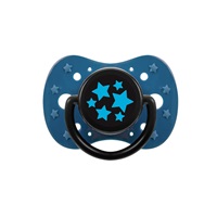 Soothing silicone soother 12m+ Akuku blue stars, size 1-3 roky