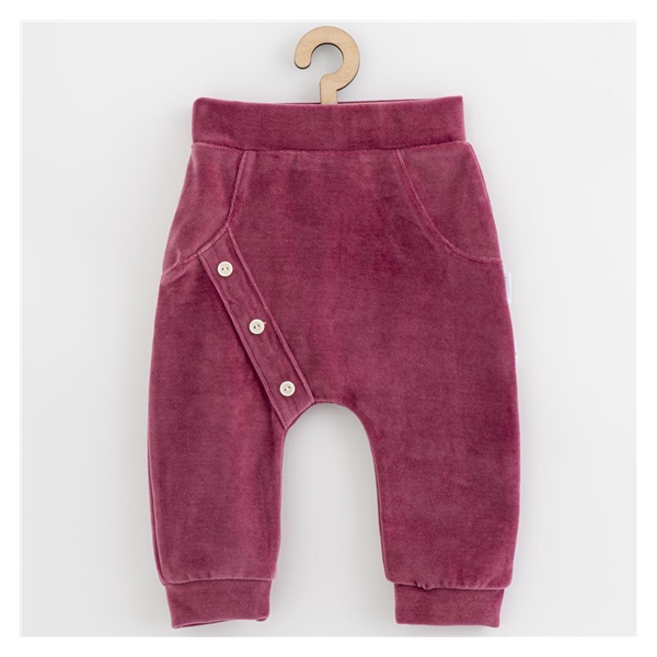 Baby Suede Sweatpants New Baby Suede clothes pink and purple, size 62 (3-6m)