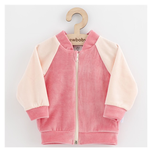 Baby Suede Sweatshirt New Baby Suede clothes pink, size 62 (3-6m)