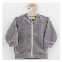 Baby Suede Sweatshirt New Baby Suede clothes grey, size 68 (4-6m)