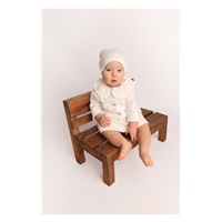 New Baby Luxury clothing Laura white, size 56 (0-3m)