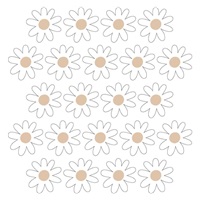 Wall sticker daisies VI