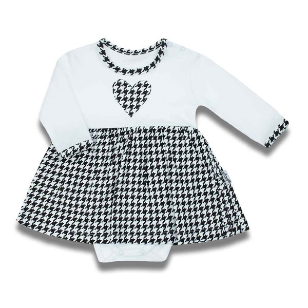 Baby dress-body with long sleeves Nicol Viki, size 56 (0-3m)