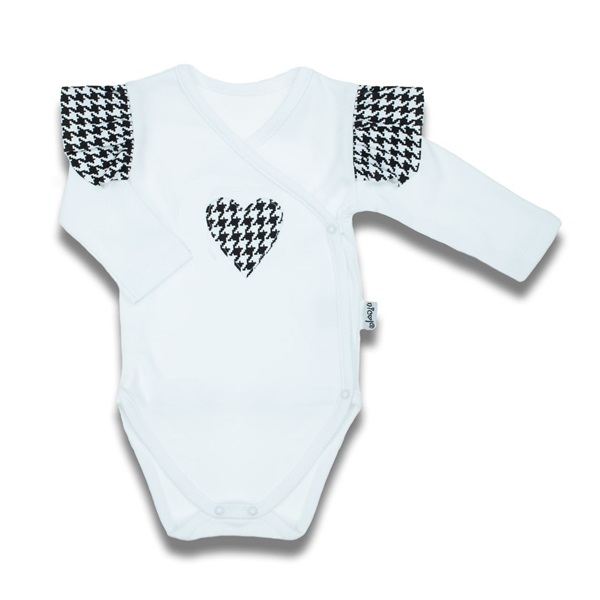 Baby cotton bodysuit with side fastening Nicol Viki, size 56 (0-3m)