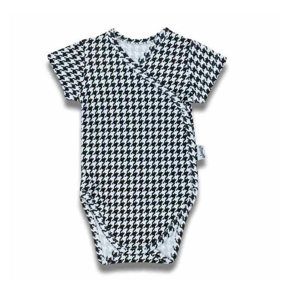 Baby cotton body with side fastening short sleeves Nicol Viki, size 62 (3-6m)