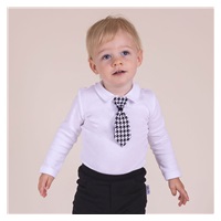 Baby cotton body with tie and bow tie Nicol Viki, size 86 (12-18m)